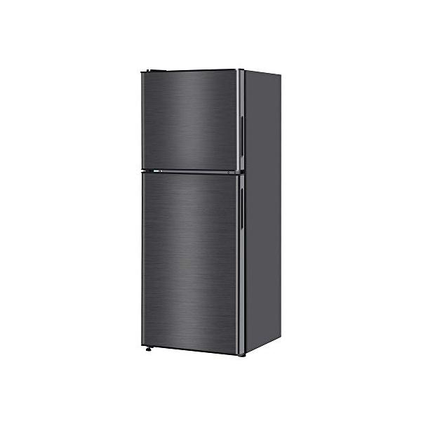 冷蔵庫 小型 一人暮らし 新品 138L 2ドア冷蔵庫 2ドア 新生活 コンパクト おしゃれ ミニ冷蔵庫 新品 黒 ガンメタリック MAXZEN JR138ML01GM マクスゼン