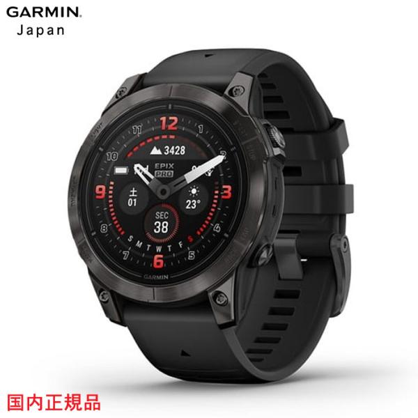 epix Pro (Gen2)  47mm Sapphire Carbon Gray DLC Ti / Black Band010-02803-52GARMIN(ガーミン)