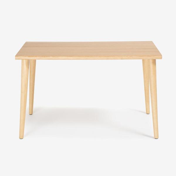 IDC OTSUKA(大塚家具)で取り扱いのあった ユノ3 レッドオーク材 ダイニングテーブル/150cmです。シンプルなデザインとナチュラルな質感が◎北欧スタイルとも相性の良い4人用食卓です♪ 大塚家具 ダイニングテーブル ユノ3 幅135cm レッドオーク材ホワイト