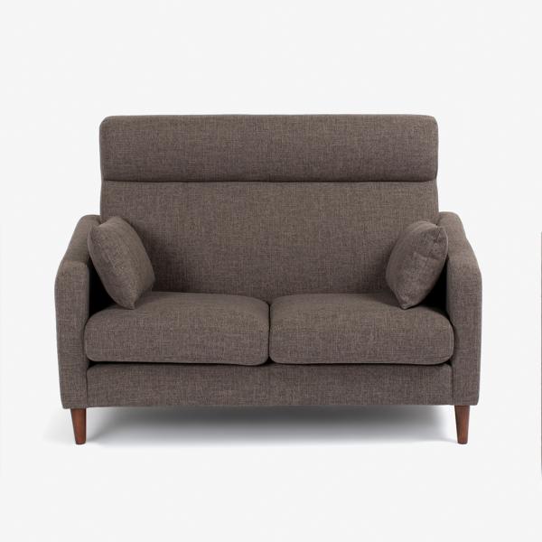 大塚家具 ラブソファ 2人掛け クロス 幅133cm 布＃FG220-6D ブラウン色