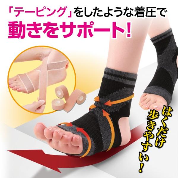 足首かるテーピングサポーター 着圧 保護 引き締め 安定感 転倒防止 ねんざ対策 ポイント消化 0 アイデア Info 通販 Yahoo ショッピング