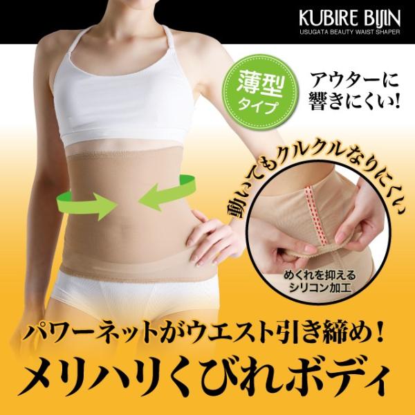 くるくるなりにくい 薄型くびれ美人 ウエスト引き締め くびれ パワーネット 通気性 薄型タイプ 母の日 ポイント消化