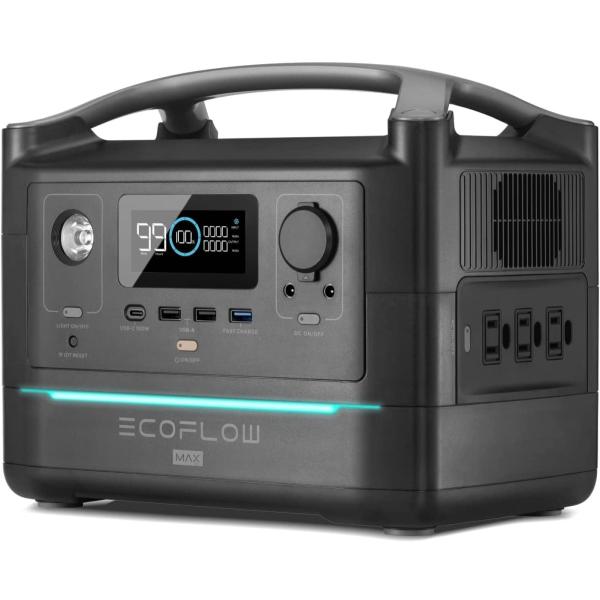 RIVER MAX 576Wh/160,000mAh EcoFlow エコフロー EcoFlow RIVER Max | Portable Generator | Portable Power
