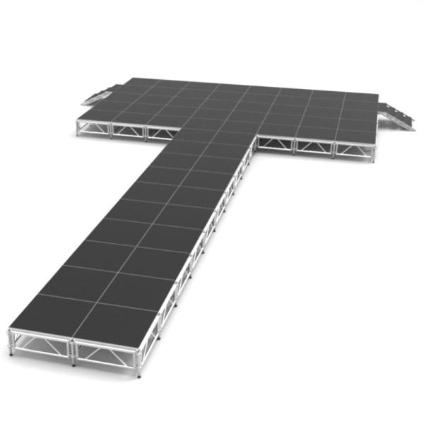 ■アルミ構造体をベースにしたステージ。高さ3段階に調整可能！■設営・撤去が簡単な折りたたみ式アルミステージセット！■折りたたんで収納できるので収納場所もとらず便利です。■2人で簡単に設置できます。高さ調整が可能な脚部。60cm, 80cm,...