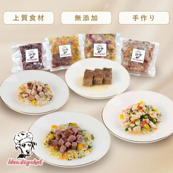 ドッグフード 無添加 「お試しセット」 犬 ご飯 シニア 国産 犬用 ごはん 手作り フード 誕生日 プレゼント 小型犬 中型犬 Idea dog chef