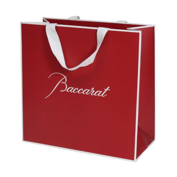 Baccarat ロゴ入り 赤い紙袋　大きいサイズ　6枚　&　 ボリュート トレ Baccarat ロゴ入り 赤い紙袋 大きいサイズ 6枚 & ボリュート
