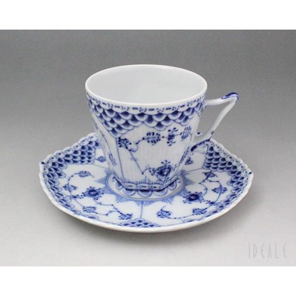 ロイヤルコペンハーゲン ブルーフルーテッド フルレース コーヒー 