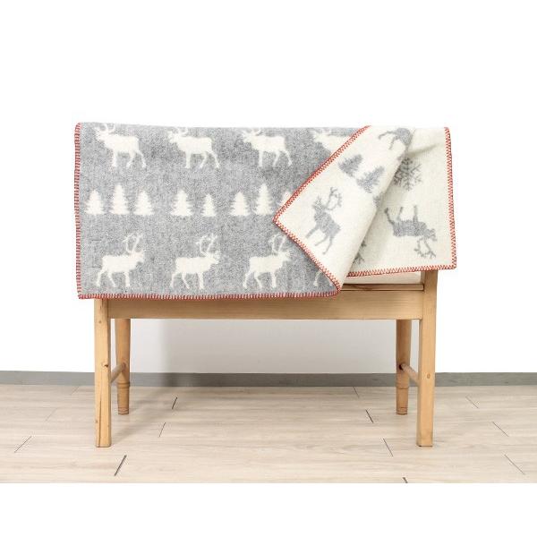 クリッパン KLIPPAN 243502 WILDERNESS/ウィルダネス ウール ハーフブランケット 90×130cm グレー 新生活応援 爆買 敬老の日