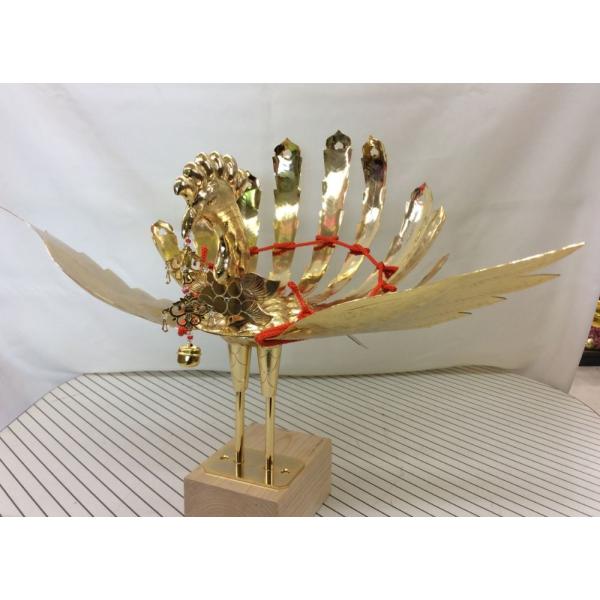 金属製鳳凰(上)神輿用大鳥 総手作り お神輿の装飾に 金属製鳳凰(上)神輿用大鳥 総手作り お神輿の装飾に