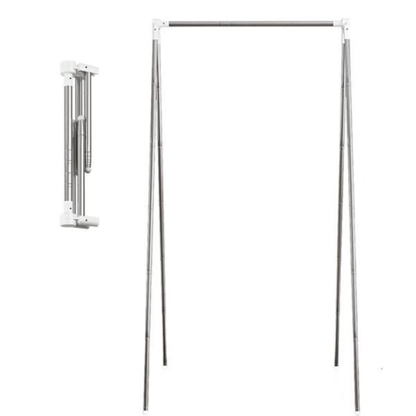 201ステンレス鋼素材、丈夫で耐久性があり、変形しにくい格納式サイズ。 使用時の長さは33?72cm、高さは136cm、収納サイズはわずか10x33cmです。室内衣類の保管や屋外衣類の乾燥に使用できます。 出張用のランドセルやスーツケースに...