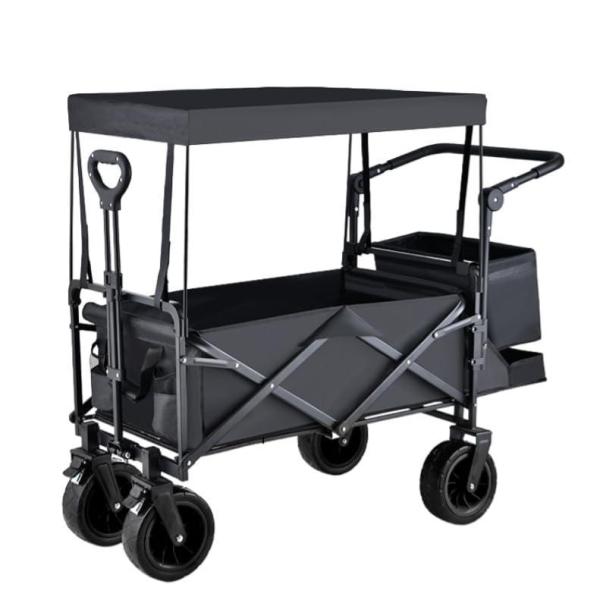 キャリーワゴン 屋根付き 大容量180L 耐荷重225kg アウトドアワゴン 