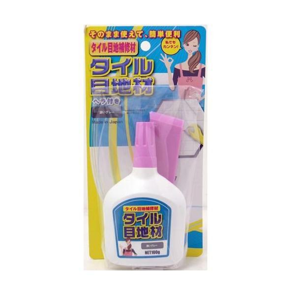 他サイト： 家庭化学 4905488100227 タイル目地材　内容量：100g　グレーの商品画像