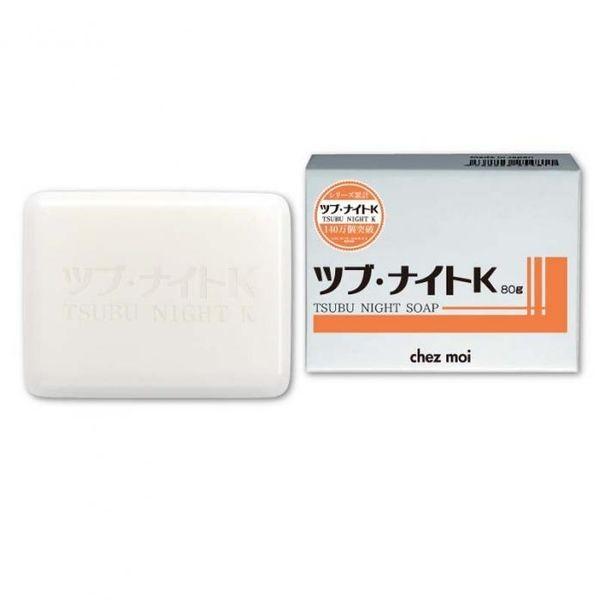 4562226254811 ツブ・ナイトK ソープ 80g【キャンセル不可】 角質 角質粒 日本 シェモア 洗浄 入浴 ハトムギ