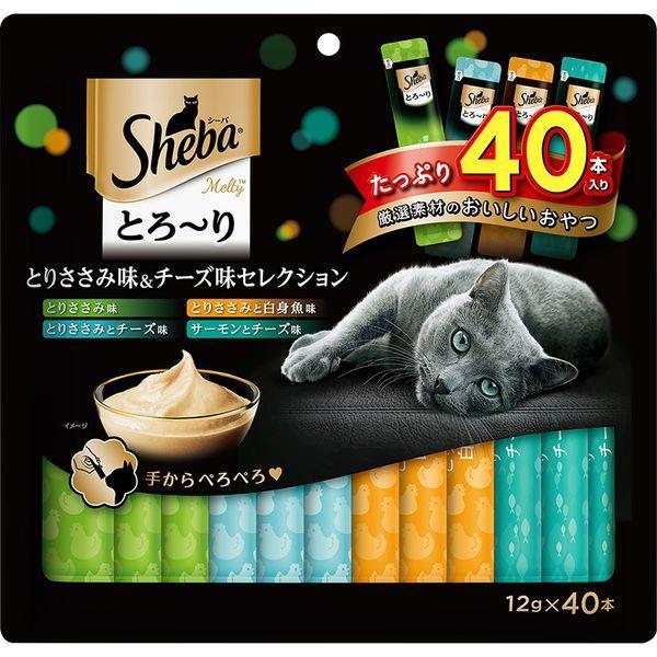 他サイト： マースジャパンリミテッド 4902397864448 SMT54 シーバ とろ〜り メルティ とりささみ味＆チーズ味セレクション 12g×40本の商品画像