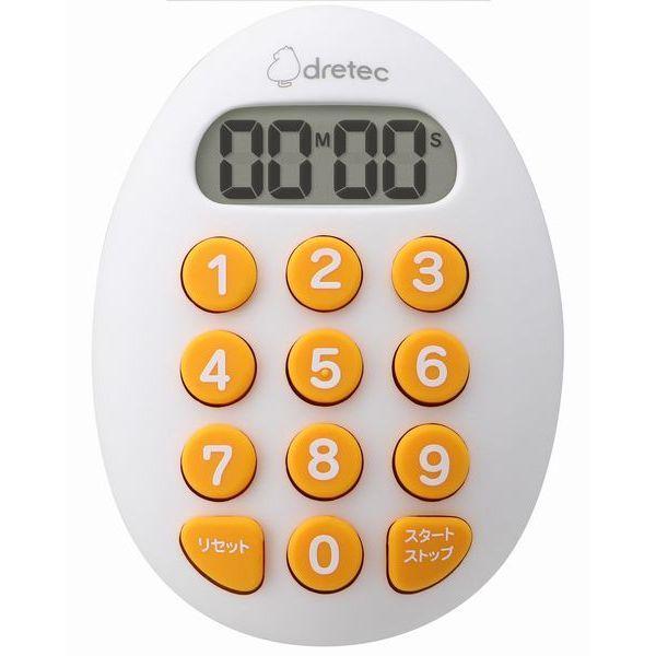 ドリテック（DRETEC） T-608WT たまご型10キータイマー ホワイト