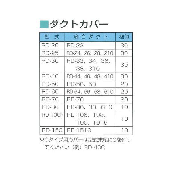 【個数：30個】サンデン RD-30 【30個入】 直送 代引不可 配線ダクト ダクトカバー RDシリーズ RD30