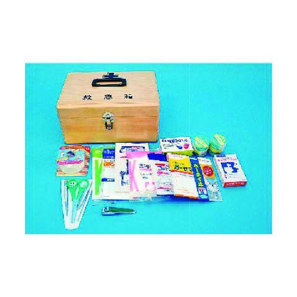 つくし 8201-A 救急箱 はさみ、包帯、綿棒他のセット：医薬品無し 8201A