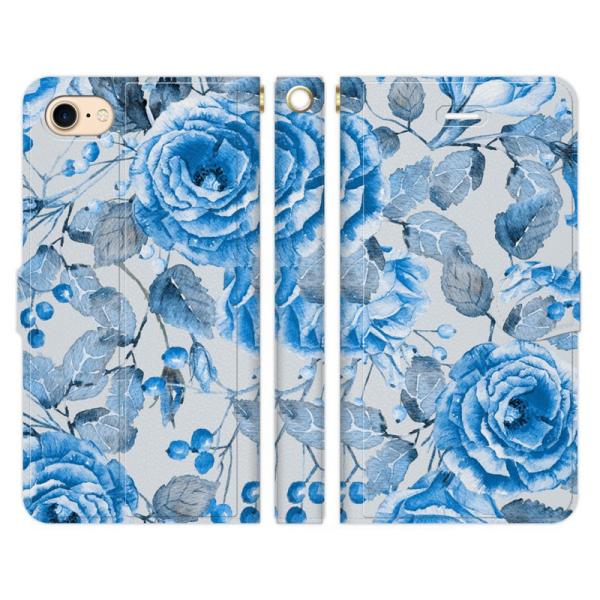 iPhone �e�� 17 16e 16 15 14 13 12 Pro Max Air mini SE ��3���� 11 8 7 �蒠�^ �P�[�X �J�o�[ blue rose ���o�� �u���[���[�Y
