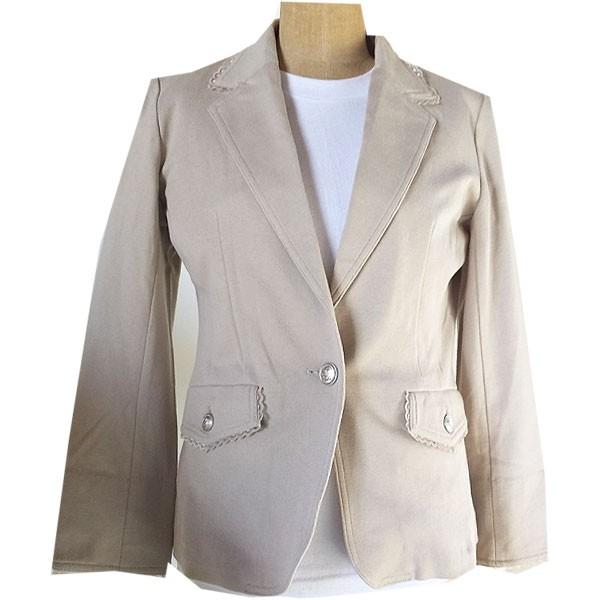 綿79 のニットジャージ素材のジャケットｍ ｌｌ寸 ベージュ色 なんでも屋 ヤフー店 通販 Yahoo ショッピング