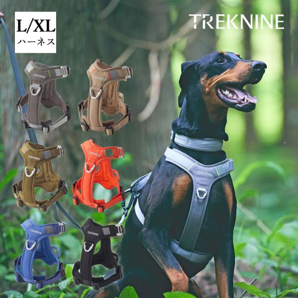 TREKNINE ハーネスセット 緑 赤 リード付き　新品　S 犬 ハーネス 】iDog TREKNINE ハーネス コンフォートAIR ベスト