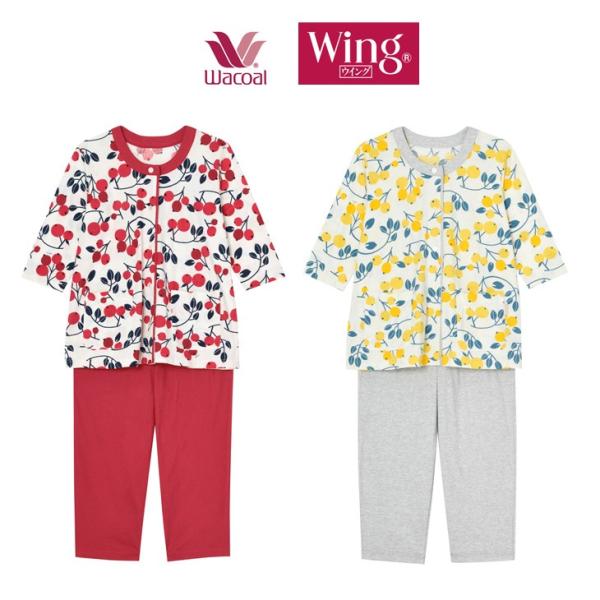 ワコール Wing パジャマ 綿100 ７分袖 ８分丈 涼しい 薄手 花柄 レディース ナイトウェア ルームウェア 綿 春 夏 母の日 敬老の日 入院 介護 Ep8048 Ep8048 インナーウェアショップidol 通販 Yahoo ショッピング