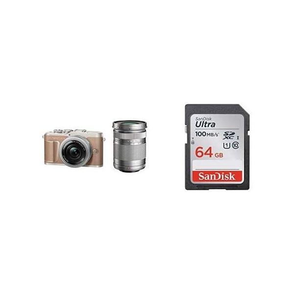 Sdカードセットolympus ミラーレス一眼カメラ Pen E Pl10 Ezダブルズームキット ブラウン Sandisk Ultra Www Nlqp Com