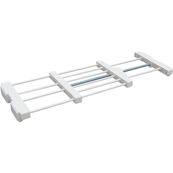 【商品仕様】商品名 突ぱりすき間棚 S‐LL商品サイズ 幅 28.5〜43cm × 奥行 12cm × 高さ 2.2cm本体重量 0.275kg取付寸法 28.5〜43cm参考耐荷重 2kg材質・線材：鉄・エポキシ樹脂粉体塗装・樹脂部品：A...