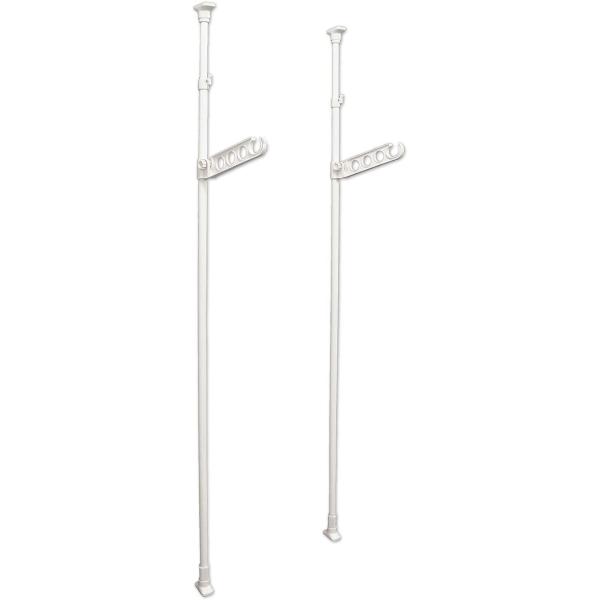 商品仕様商品名 突ぱり室内1段竿受け商品サイズ 幅 -cm × 奥行 32cm × 高さ 175〜275cm本体重量 2.2kg参考耐荷重 10kg材質 ・パイプ：鉄・エポキシ樹脂粉体塗装・樹脂部品：ABS樹脂・PP樹脂・ナイロン樹脂・EV...