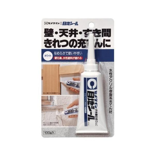 他サイト： セメダイン すき間・きれつ用充てん 目地シール 100g ホワイト HJ-137 4901761101547 (803934)の商品画像