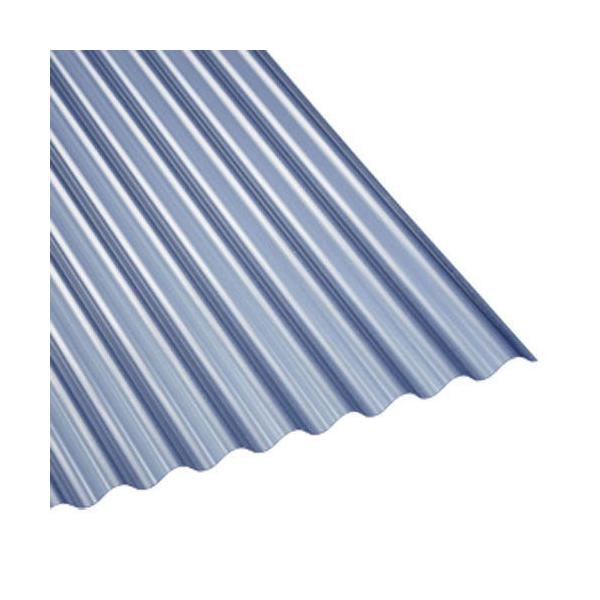 (10枚入) タキロン ポリカ波板 熱線カット 4550（ブルースモークマット）８尺 2420×655×0.7mm 235853 ※直送／個人宅不可