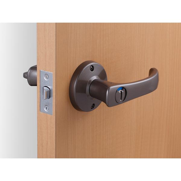 他サイト： 川口技研 取替用レバーハンドル TKレバー  DT1-4M-MB 表示錠 ブラウン バックセット60mmの商品画像