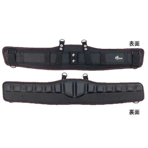 武器屋XLサイズ 黒赤サポーター 高儀（TAKAGI） 侍BLACK ウエストエアサポーター WST800A 長さ800mm