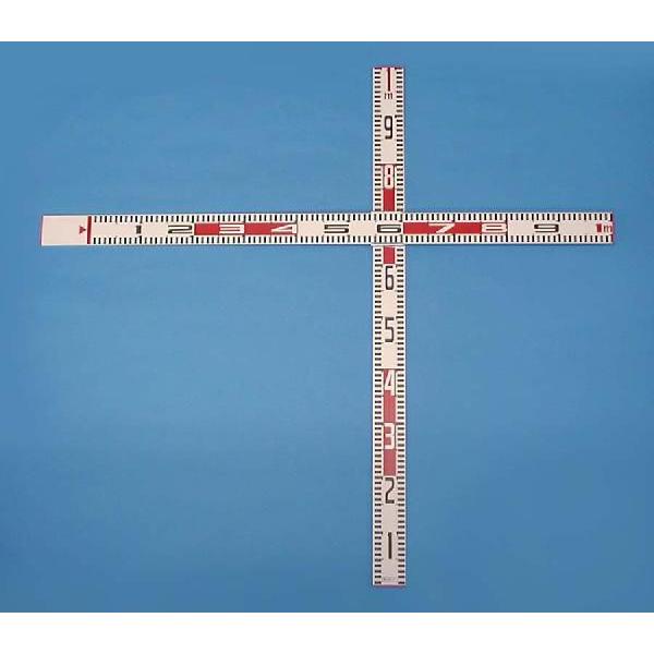 シンワ シンワ測定 76936 クロス標尺 アルミ製 1×1．1m 巾60mm : 家