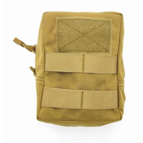 0312 タクティカルバッグ MOLLEシステム 多機能バッグ アウトドア ミリタリー フィールド サバイバルゲーム サバゲー 収納 ツールバッグ 15*11 ブラウン