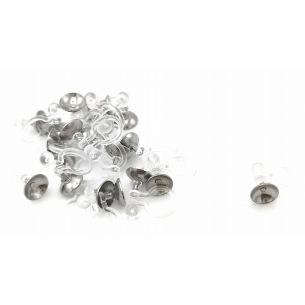0415 ノンホールピアス ボール皿 シルバーカラー 20個 パーツ ハンドメイド DIY 送料無料