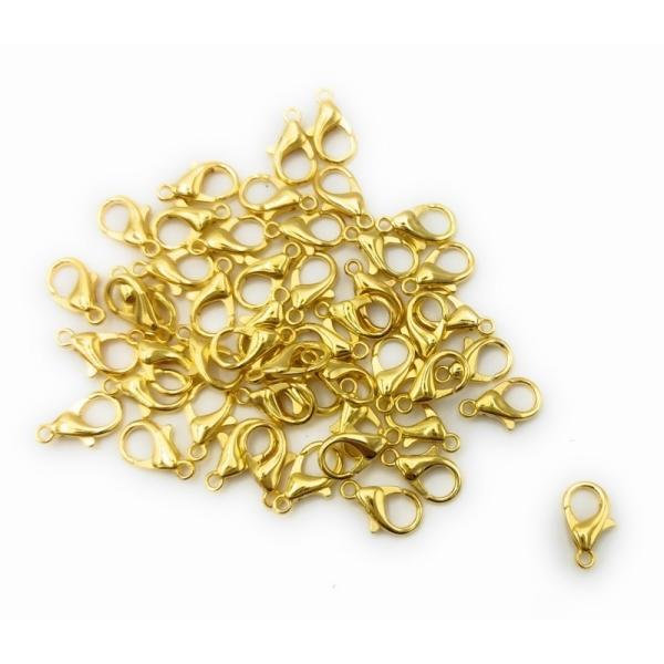 0431 カニカン ゴールドカラー 14mm 50個セット パーツ ハンドメイド DIY 送料無料