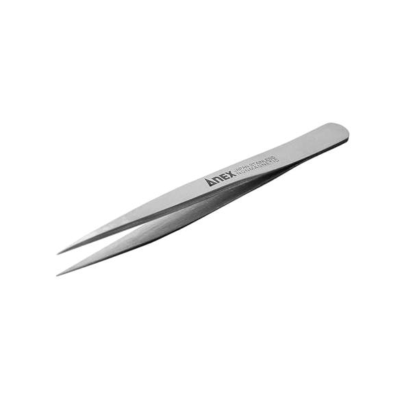 高精度ピンセット-/先細型120mm/No.202・Size:先細型120mmStyle:高精度ピンセット・パッケージ個数:1・全長:120mm・幅:10mm・材質:18-8ステンレス(SUS304)