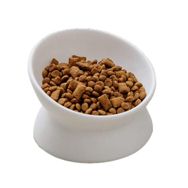 他サイト： ozgram セラミックボウル ペットボウル 傾斜あり 餌入れ 餌皿 フードボウル ペット 犬 猫 猫用 犬用 猫皿 水入れ 陶器 ホワイト（Wの商品画像