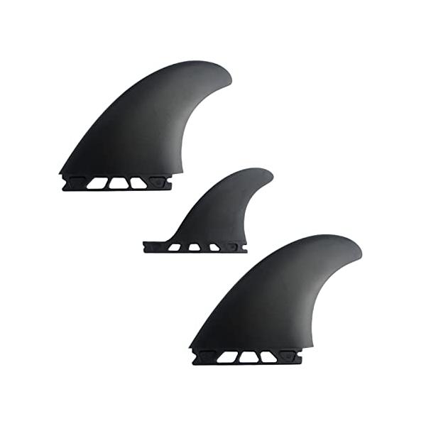 FUTUREブラック/-/-・Style:FUTURE・FUTURE対応の3フィンセット。 グラスファイバー強化PVCにより、高い強度と耐摩耗性を備えており、長寿命で優れた性能を発揮します。・シンプルなデザインによりボードの景観を損ねません...