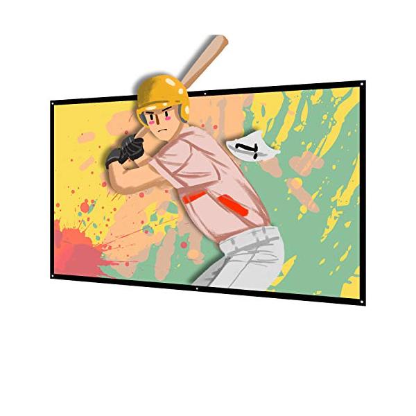 他サイト： プロジェクター スクリーン 新しいアップグレード版 (取り付けのツール付き) NIERBO 100インチ マット サイズ 16:9 ローリング式の商品画像