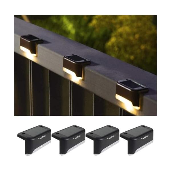 他サイト： Yanhao 4個 ソーラーライト 屋外 デッキライト 暖色 ガーデンライト 庭園灯 防水 明暗センサー イルミネーション LED 8時間連続使の商品画像