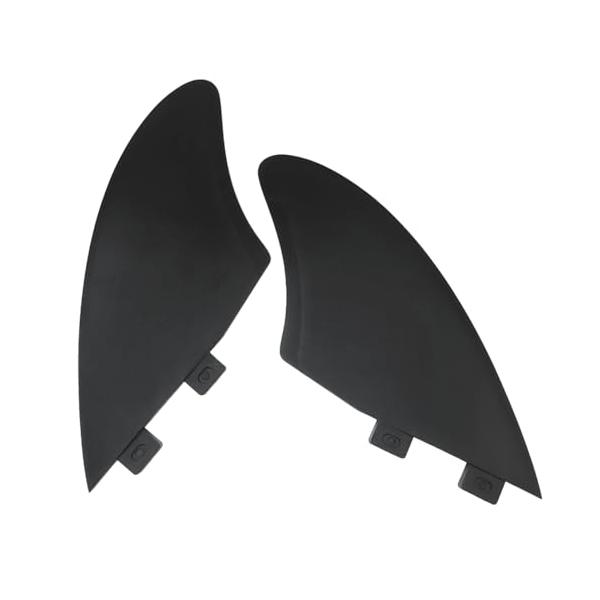 FCSブラック/FCS/-・Style:FCS・サーフボード用のツインキールフィンです。軽い・強い・腐食しない特徴を持つカーボンコンポジット材を使用しマット仕上げで耐摩耗性の滑らかな表面構造になっています。・商品詳細サイズ｜ベース幅：73m...