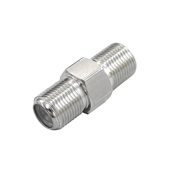 他サイト： フジパーツ アンテナ中継プラグ F型中継接栓 アンテナケーブル 延長コネクタ F型中継アダプタ メス/メス 4K8K.BS.ＣS.地デジ.CATの商品画像