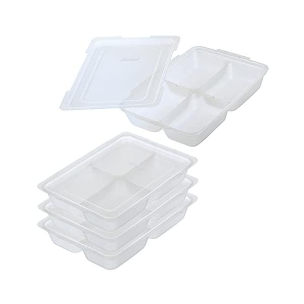 離乳食初期から・透明 80ml ・・Style:離乳食初期からPatternName:4セット入Size:80ml・小分け冷凍で時短テク! らくらく離乳食調理・[本体サイズ] 約W12.7×D17.5×H3.3cm・[1ブロック容量]80m...