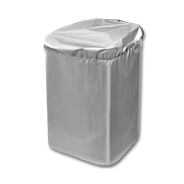 他サイト： 日本インソール工業 日本製 屋外 風雨 紫外線 ホコリ に強い シルバーコーティング すっぽり 洗濯機カバー (サイズ調節 アジャスター付き)の商品画像