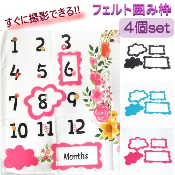 ＜商品説明＞■カラーチャコール／ライトブルー／ピンク■サイズ(内寸)雲：約15×11cm長方形小：約11.5×6.8cm長方形大：約18×8cm■素材：不織布■4枚セット■ご注意■単品購入の場合、定形外郵便での発送となります。10日ほどの余...