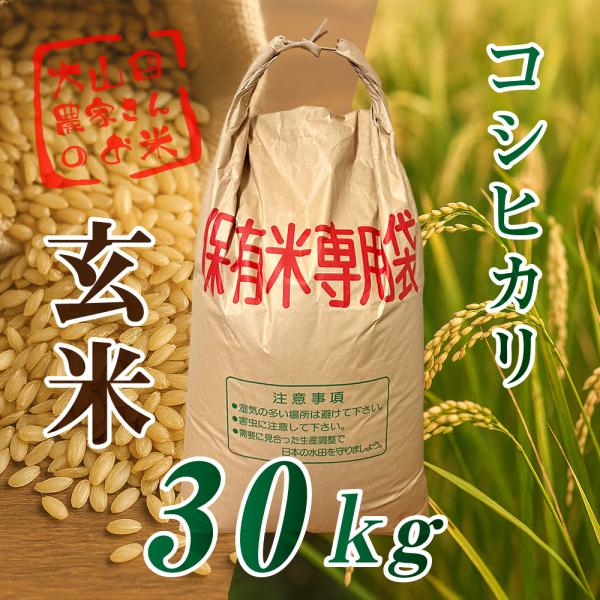 コシヒカリ 伊賀市大山田産 30kg 玄米 令和7年度産 新米 : 伊賀忍者
