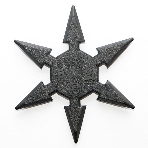 ゴム製カラー六方手裏剣 黒 Srkn Roppou 伊賀忍者衣装 Com 通販 Yahoo ショッピング