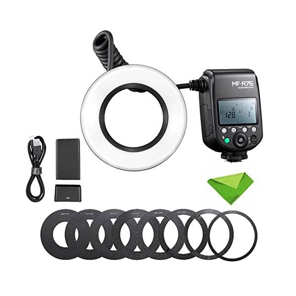 GodoX MF-R76 マクロリングフラッシュストロボ,76Ws 660フルパワー