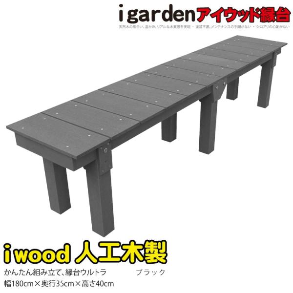 商品寸法(単位：約mm)：　幅1800×奥行350×高さ400材質：　アイウッド人工木　/　ボルト：ステンレス総重量(約kg)：　15梱包数：　大型/1個口生産地：　中国◆組み立てに必要なビス・ボルト類は同梱しております。◆モニターの発色具...